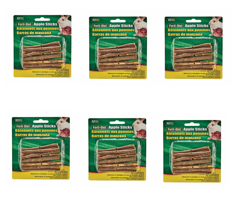 Kaytee #100213707 Forti-Diet Natural Sticks Small Animal Food Grain Free 2.6 oz ~ 6-Pack
