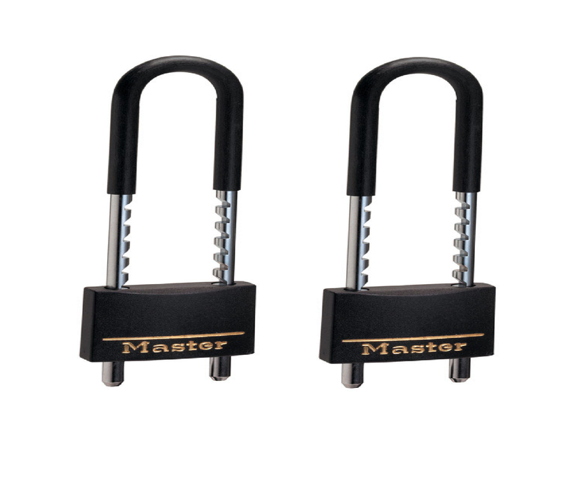 Master Lock #527D 7/8 in. H X 1/4 in. W X 2 in. L Steel Double Locking Padlock ~ 2-Pack