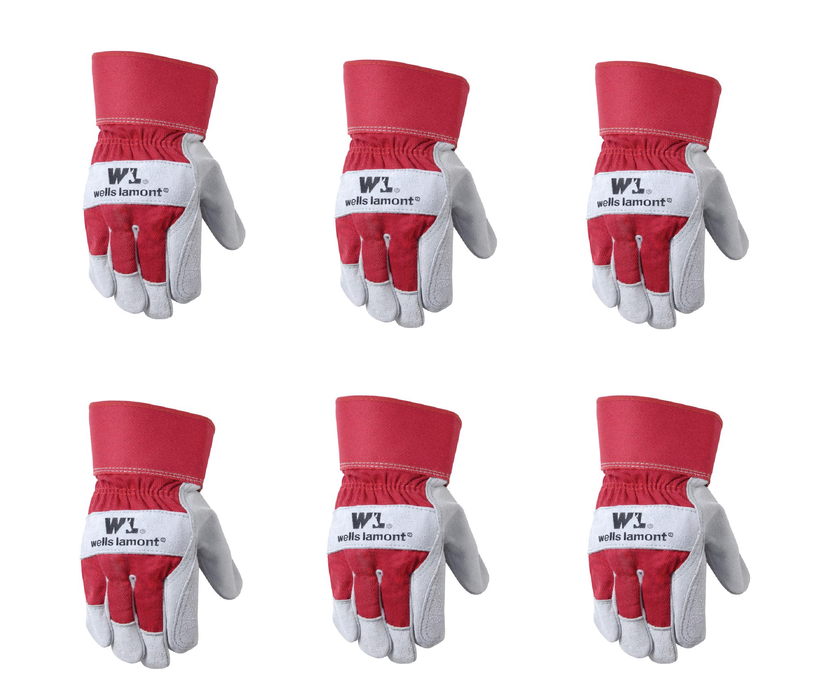 Wells Lamont #4050XL Universal Work Gloves Red XL ~ 6-Pack