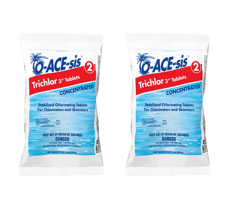 O-ACE-sis Tablet Trichlor 8 oz ~ 2-Pack