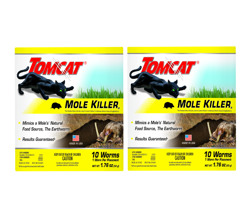 Tomcat Bait Worms For Moles 10 pk ~ 2-Pack ~ 20 Total