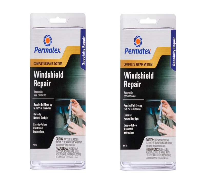 Permatex #09103 Windshield Repair Kit 0.73 oz ~ 2-Pack