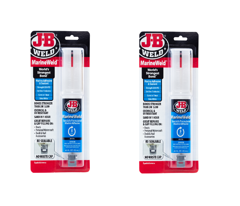 J-B Weld #50172 MarineWeld High Strength Marine Adhesive and Sealant Liquid 0.85 oz ~ 2-Pack