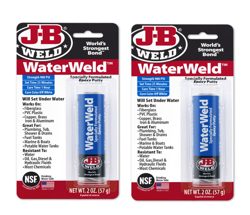 J-B Weld #8277 Water Weld Automotive Epoxy Putty 2 oz ~ 2-Pack