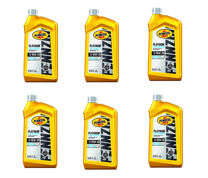 Pennzoil #550022687 Platinum 10W-30 4-Cycle Synthetic Motor Oil 1 qt ~ 6-Pack