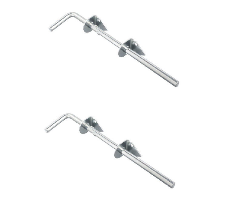 Ace #01-3425-120 12 in. L Metallic Zinc Cane Bolt ~ 2-Pack