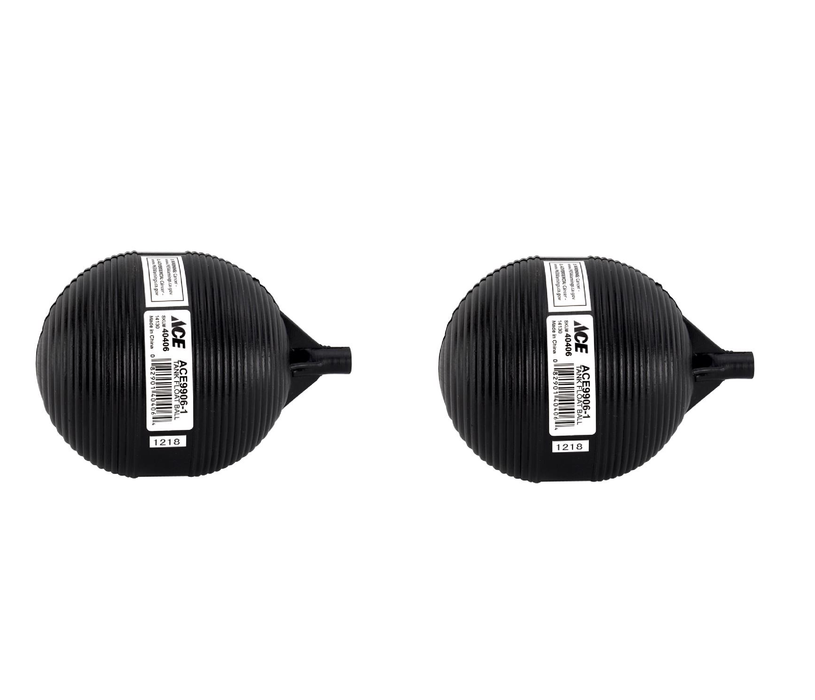 Ace #ACE9906-1 Toilet Tank Float Black Plastic For Universal ~ 2-Pack