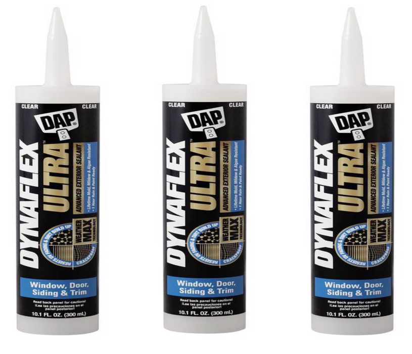 DAP DynaFlex Ultra Clear Acrylic Urethane All Purpose Sealant 10.1 oz ~3pk