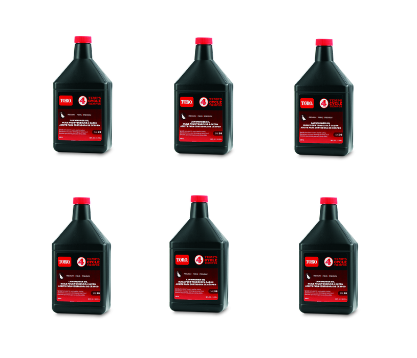 Toro #38916A SAE 30 4-Cycle Lawn Mower Engine Oil 18 oz ~ 6-Pack