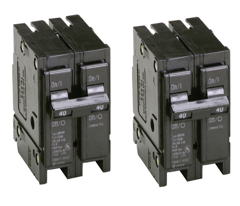 Eaton Cutler-Hammer 40 amps Plug In 2-Pole Circuit Breaker ~2pk