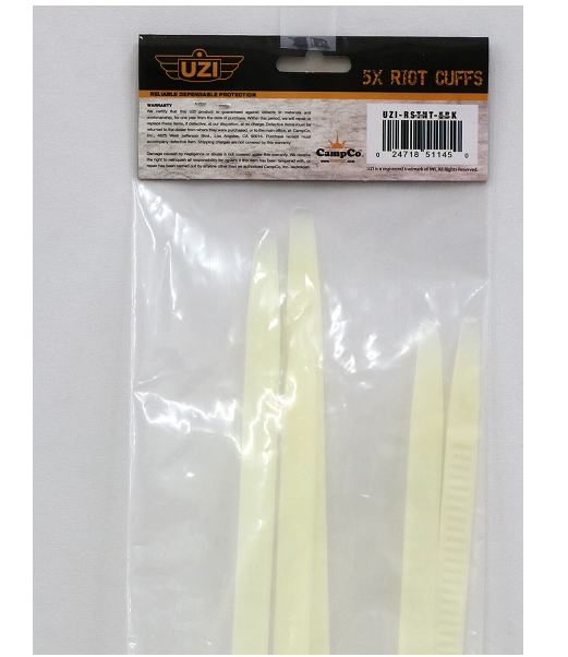 Uzi Single-Use Riot Cuff Restraints Handcuff Ties ~ 2 Pack ~ 10 Restraints Total