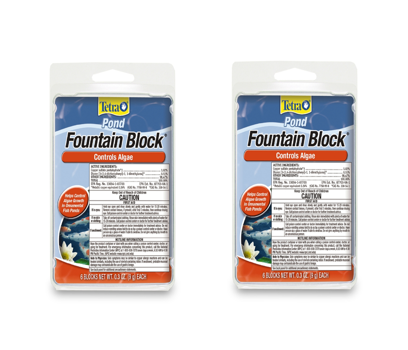 Tetra #16737 Fountain Block Algae Control 0.3 oz ~ 2-Pack