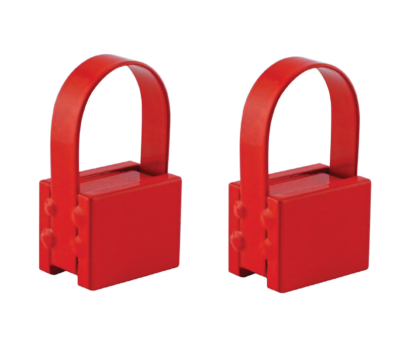 Magnet Source #07212 1 in. L X .75 in. W Red Handle Magnet 25 lb. pull ~ 2-Pack