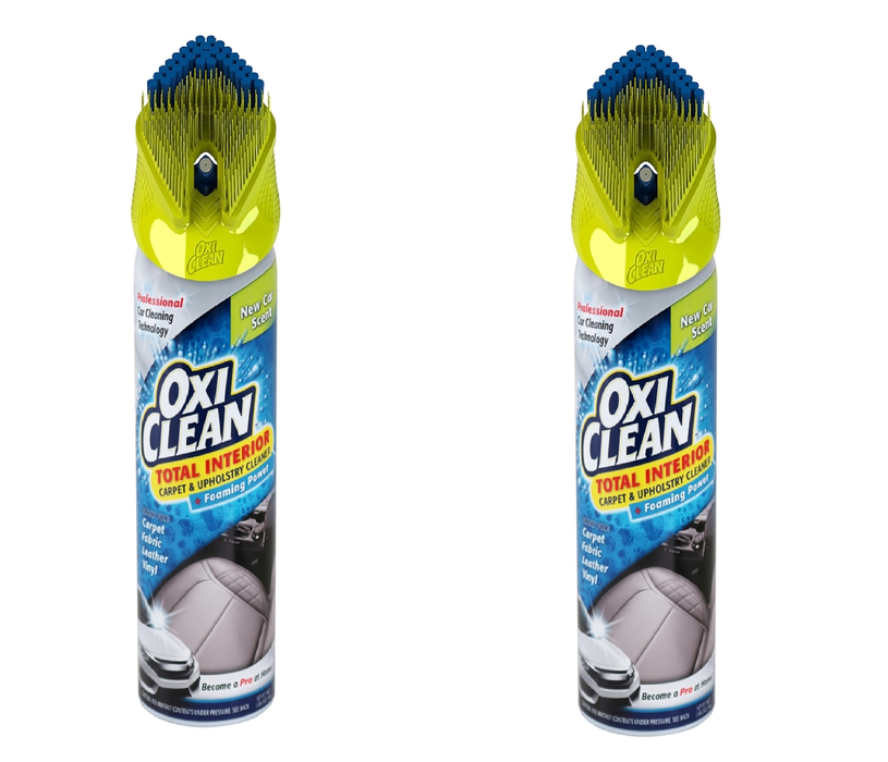 OxiClean Carpet and Upholstery Cleaner Foam New Car Scent ~ 2-Pack ~ 38 oz Total