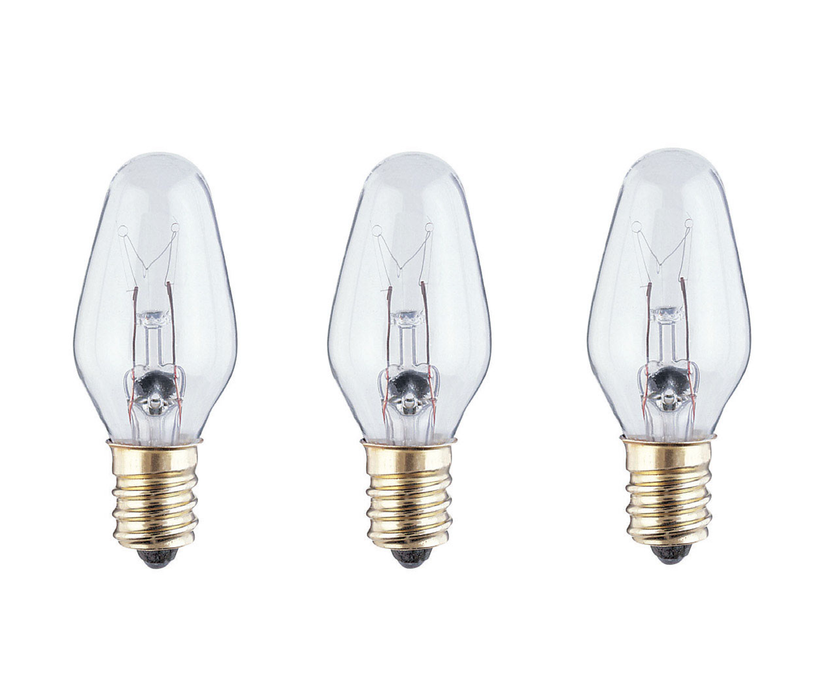 Westinghouse 7 W C7 Candelabra Incandescent Bulb E12 (Candelabra) Clear 4pk ~ 3-Pack ~ 12 Total