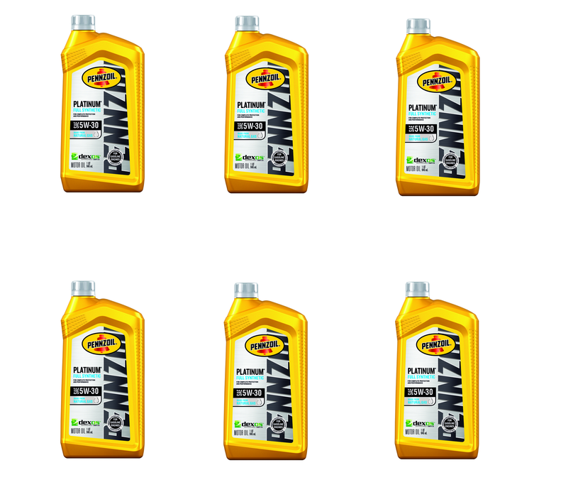 Pennzoil #550022689 Platinum 5W-30 Synthetic Motor Oil 1 qt ~ 6-Pack