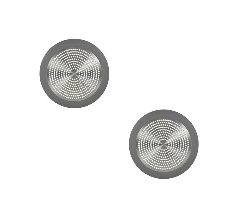 Ace #9DA0010895 Brushed Nickel Stainless Steel Hair Catcher Shower Drain Cover ~ 2Pack