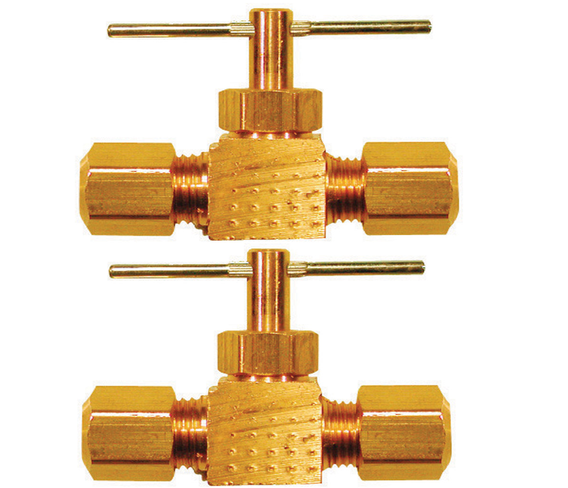 Ace #4337333 1/4 in. 1/4 in. Brass Needle Valve ~ 2-Pack