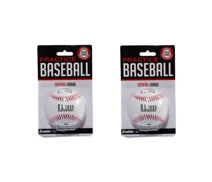 Franklin #1532 Official League White Cork/Rubber Baseball 9 in. 1 pk ~ 2-Pack