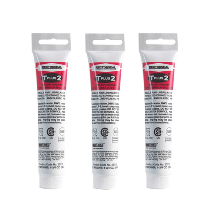 RectorSeal #23710 White Pipe Thread Sealant ~ 3-Pack