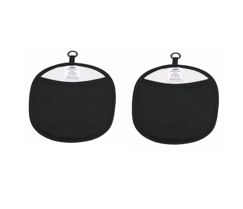 OXO #11220500 Good Grips Black Cotton/Silicone Pot Holder ~ 2-Pack