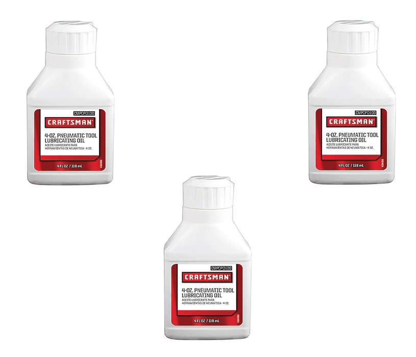 Craftsman #CMPCPO100 Air Tool Oil 4 oz Boxed 1 pc ~ 3-Pack