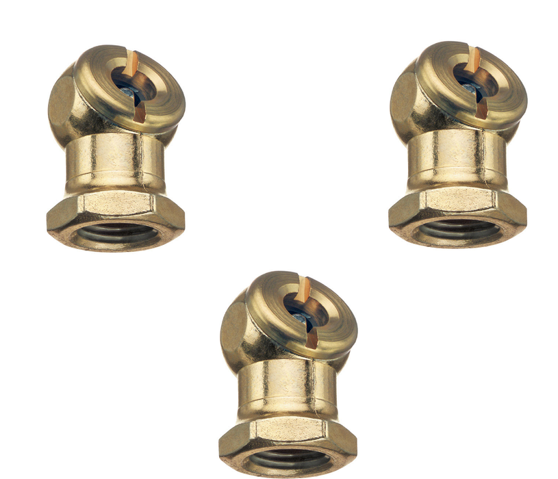 Tru-Flate #TRFL17351 Brass Air Line Chuck 1/4 in. FPT ~ 3-Pack