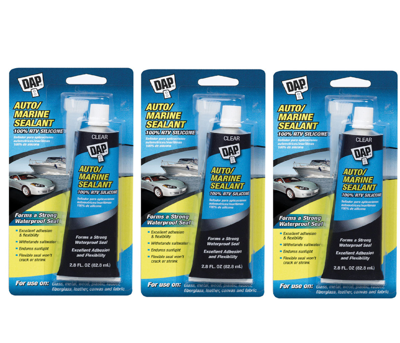 DAP #7079800756 Auto/Marine Sealant 2.8 oz ~ 3-Pack