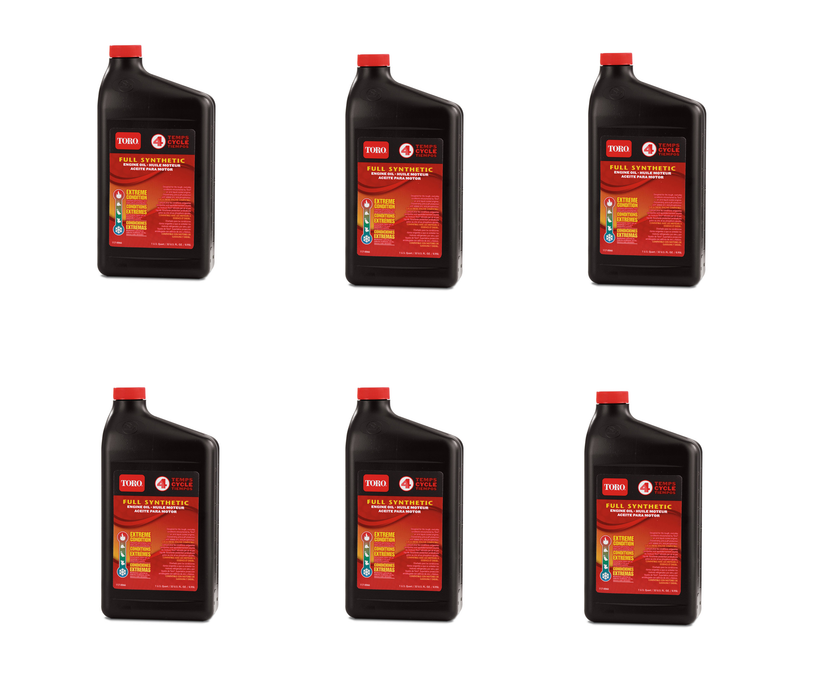 Toro #138-6053A 10W-30 4-Cycle Synthetic Motor Oil 32 oz ~ 6-Pack