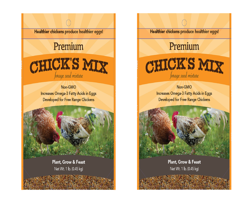 Barenbrug #25490 Chick's Mix Mixed Partial Shade/Sun Forage Seed 1 lb ~ 2-Pack