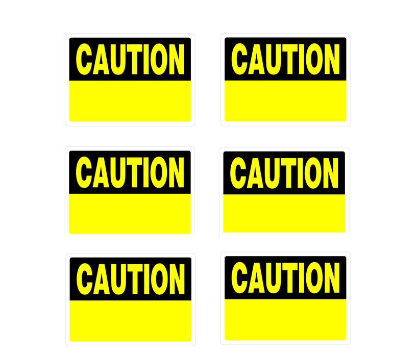 Hillman #842066 English White Sign 10 in. H X 14 in. W ~ 6-Pack