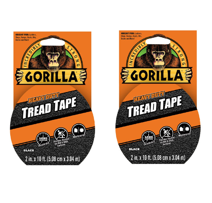 Gorilla #104921 Heavy Duty Tread Tape 10ft ~ 2-Pack ~ 20ft Total