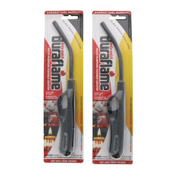 Duraflame #81104 Insta-Match Multi-Purpose Flexible Lighter Black ~ 2-Pack