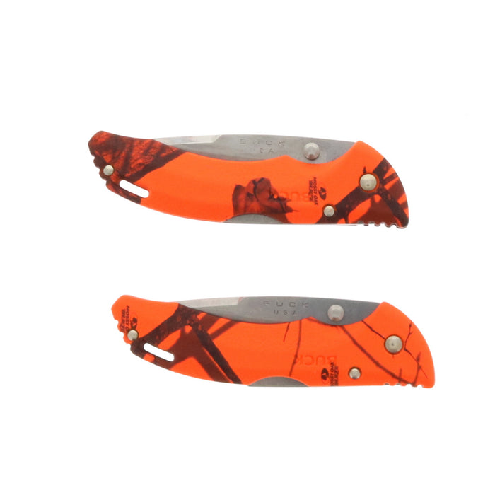 Buck Knives #0285CMS9-B Bantam BLW Folding Pocket Knife Mossy Oak Blaze Handle ~ 2-Pack