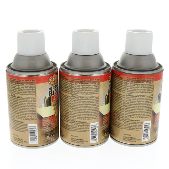 Country Vet #34-2050CVA Metered Fly Control Spray Refill 30 Day Supply ~  3-Pack