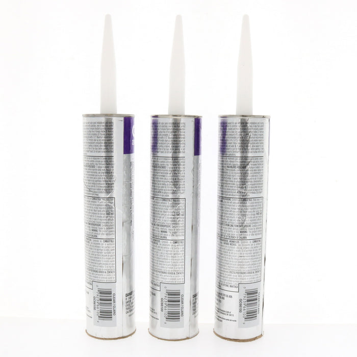 Geocel #GC66100 2300 Construction Crystal Clear Tripolymer Elastomeric Sealant 10.3 oz ~ 3-Pack