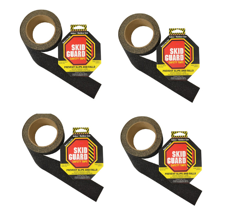 Skid Guard Black Anti-Slip Tape 2" X 15' Black ~ 4-Pack