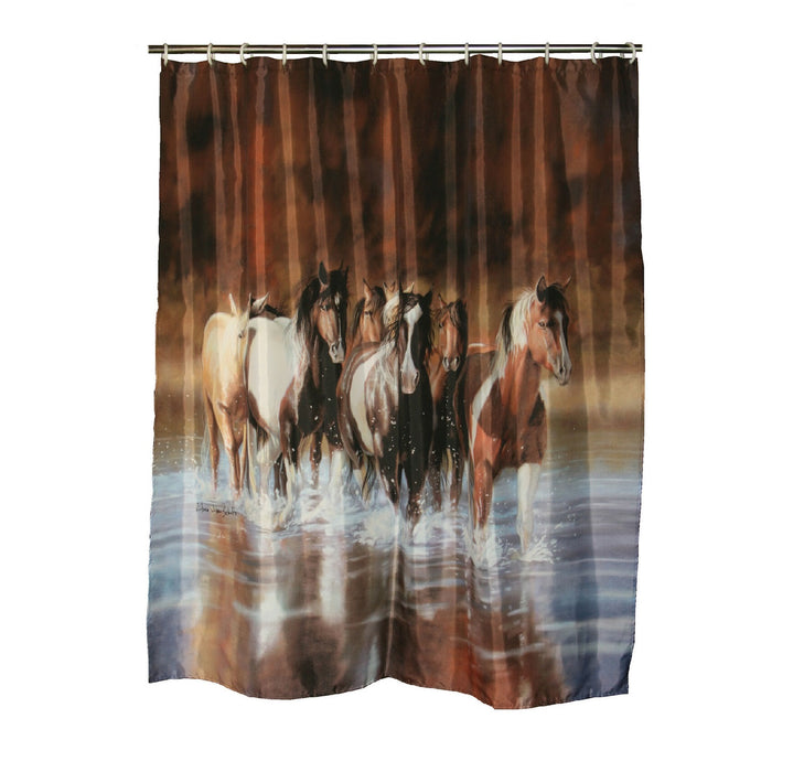 Rivers Edge #768 Horses Shower Curtain