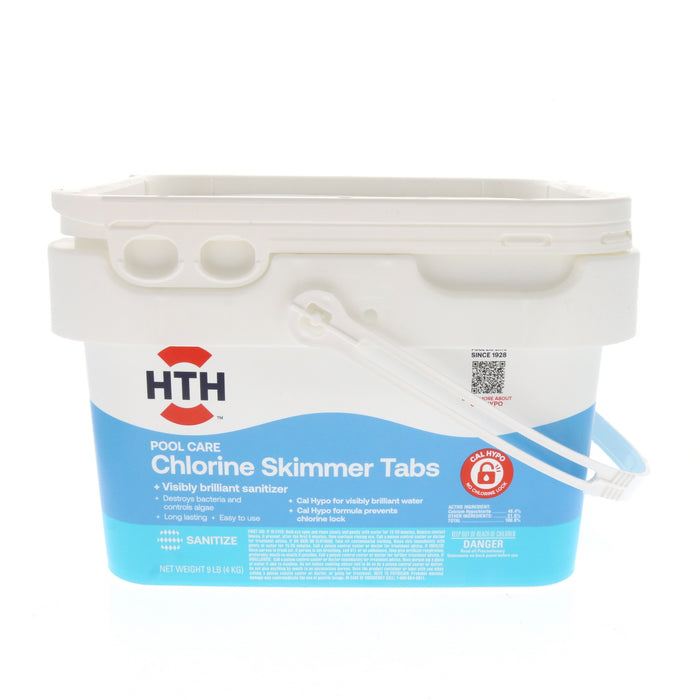 HTH #28019 Pool Care Chlorine Skimmer Tabs 9lbs