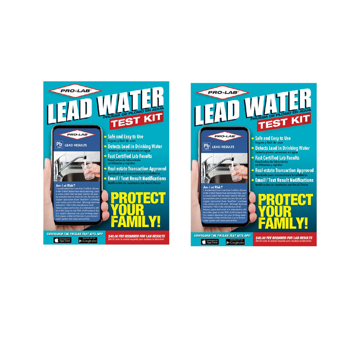 Pro-Lab #LW107 Lead in Water Test Kit ~ 2-Pack