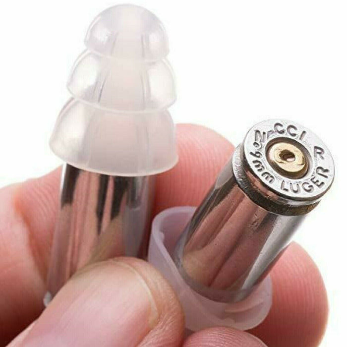 Lucky Shot #LSEP-9BP Ammo Ears Reusable Earplugs Ear Protection NRR 27dB ~ 4-Pack