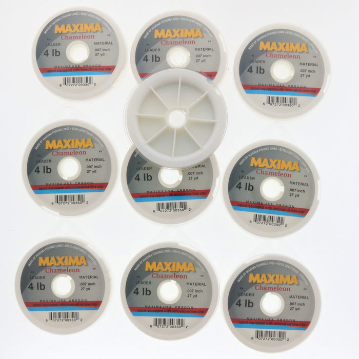 Maxima Chameleon Fly Fishing Line Leader Wheel 4 LB ~ 10-Pack