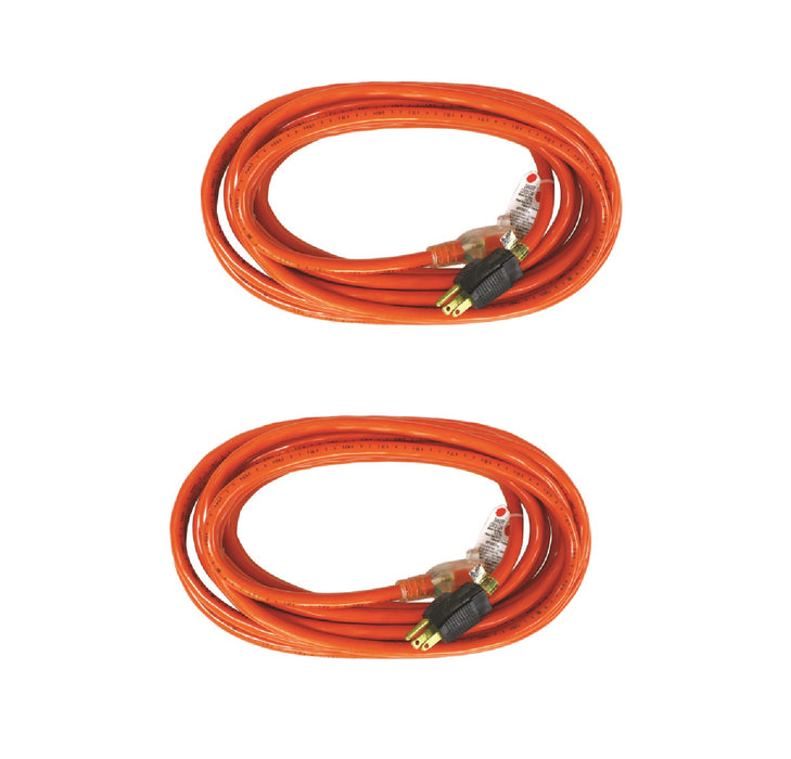 Ace Hardware #OU143JTW050OG Outdoor 50 ft. L Orange Extension Cord ~ 2-Pack