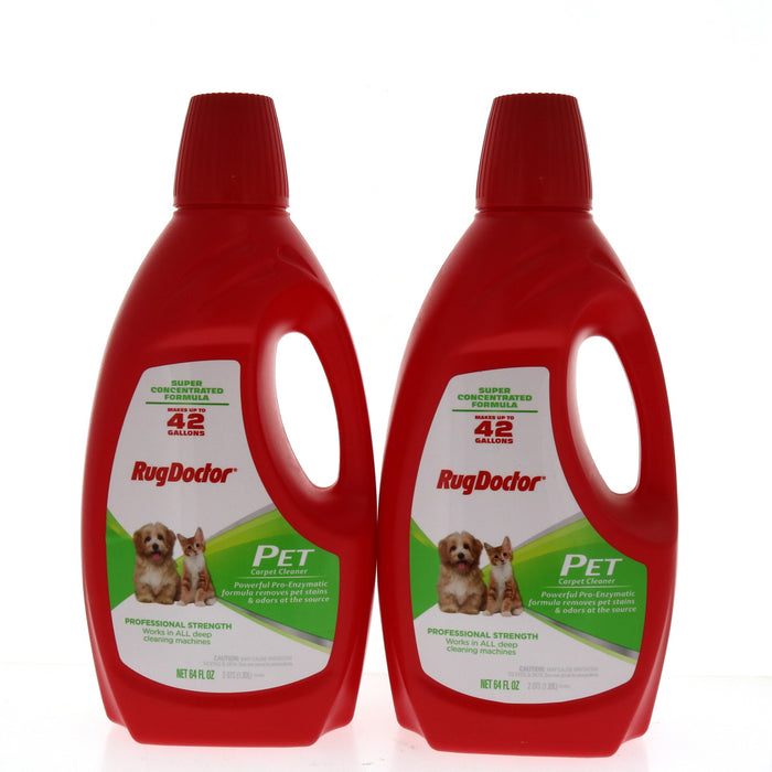 Rug Doctor #04122 Pet Pro Carpet Cleaning Solution 64oz Concentrated ~ 2-Pack