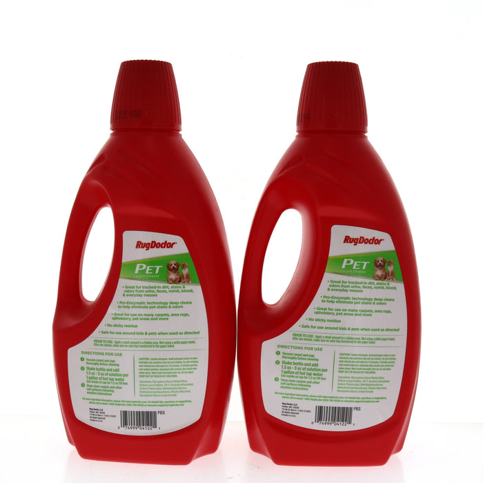 Rug Doctor #04122 Pet Pro Carpet Cleaning Solution 64oz Concentrated ~ 2-Pack
