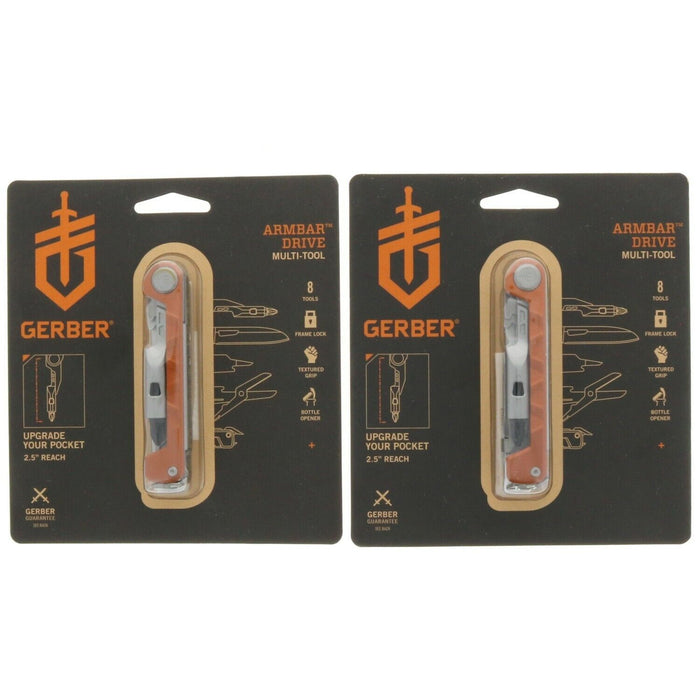 Gerber #31-003567 Armbar Drive 8-in-1 Multi-Tool EDC ~ 2-Pack