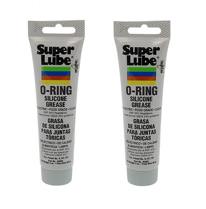 Super Lube #93003 NSF Approved Waterproof Silicone Grease ~ 2-Pack ~ 6 oz Total