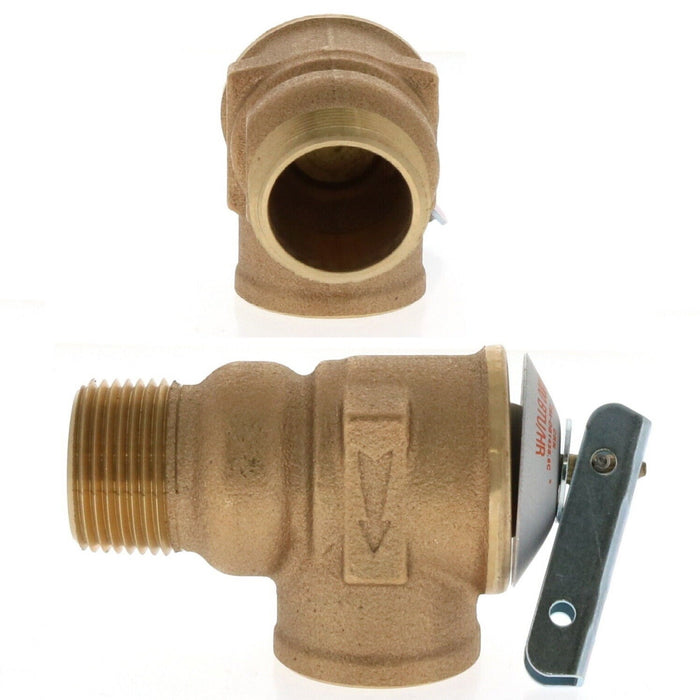 Cash Acme #F-30 Pressure Safety Relief Valve 3/4" Automatic Reseating ~ 2-Pack