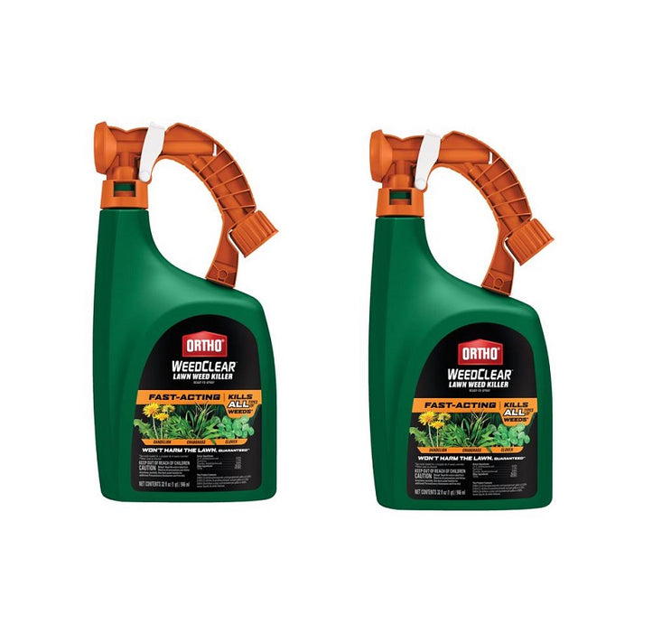 Ortho #0447805 WeedClear Weed Killer RTS Hose-End Concentrate ~ 2-Pack ~ 64 oz Total