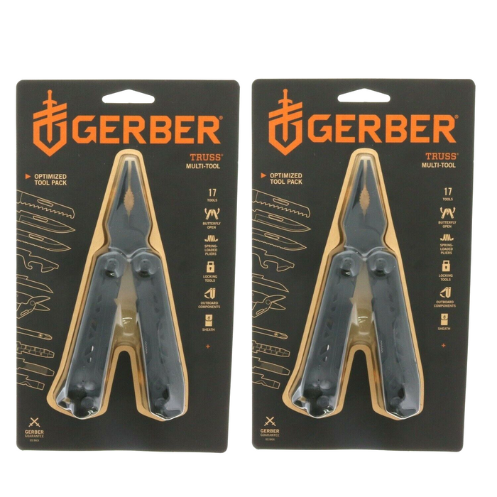 Gerber # 31-003882 Truss 17-in-1 Multi Tool Black Oxide Finish ~ 2-Pack